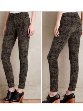 ANTHROPOLOGIE Serif Corduroy Skinny Pants